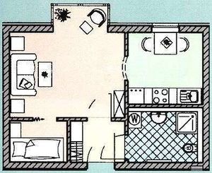 1-Raumwohnung Image